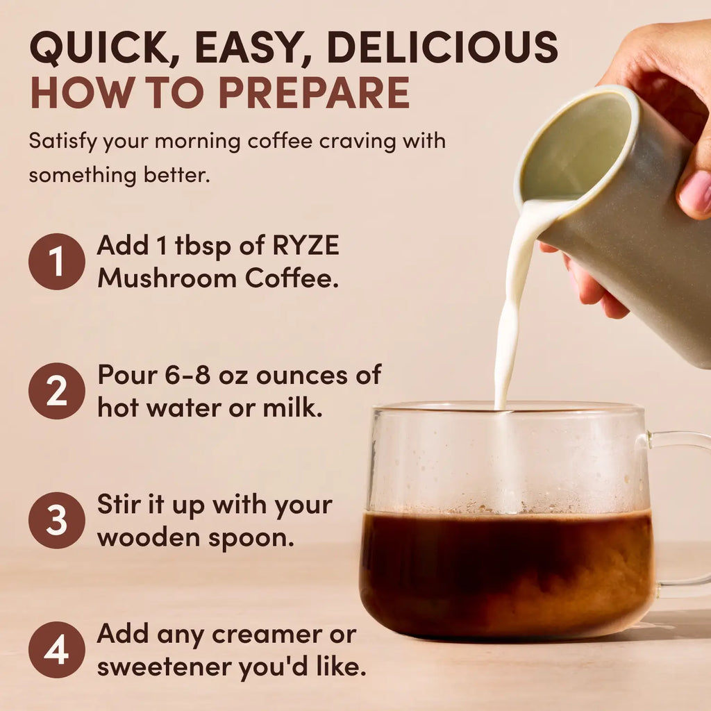 RYZE Mushroom Coffee House Blend 30 Servings