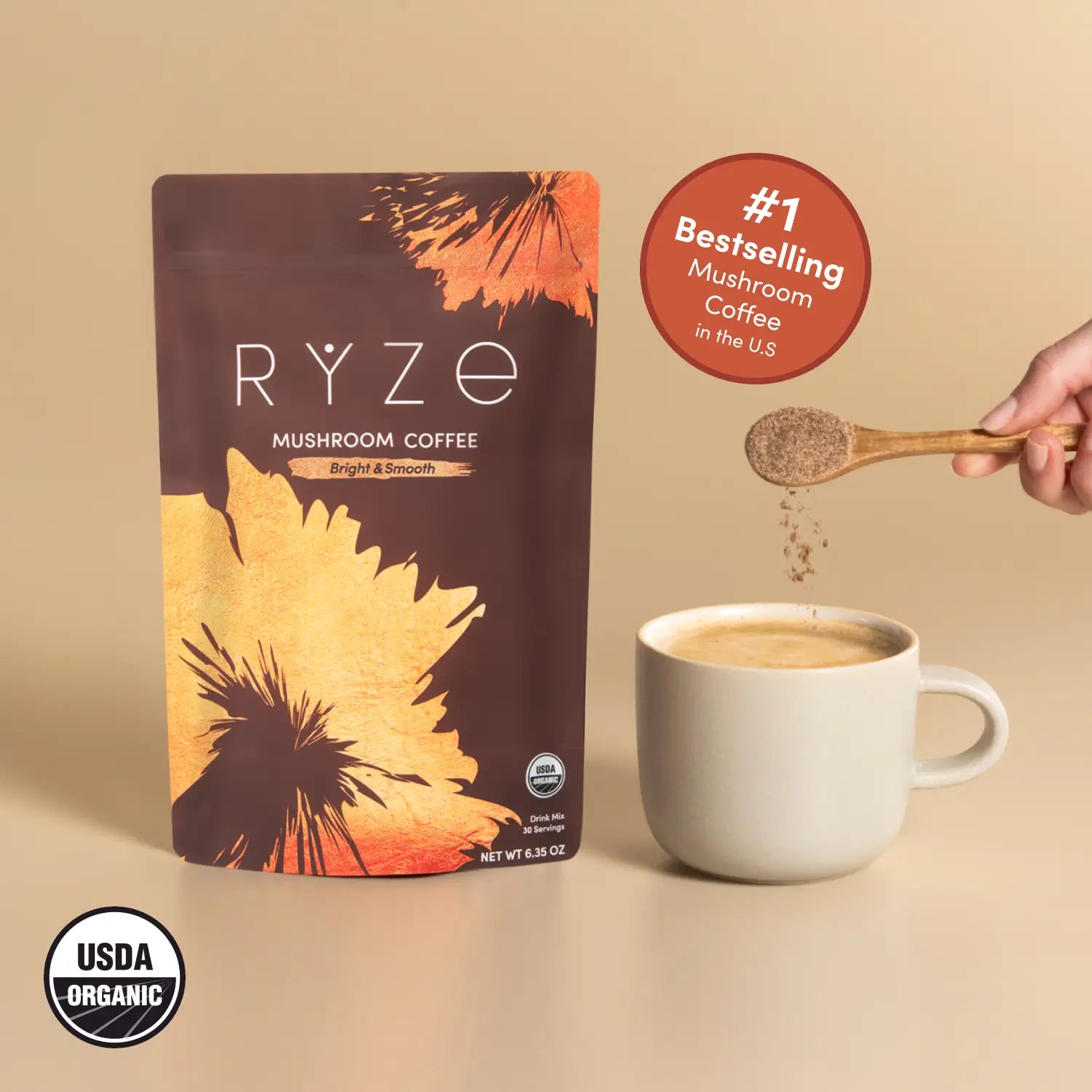 RYZE Mushroom Coffee (30 Servings)